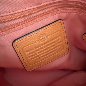 Coach Orange Leather Patch Accessory